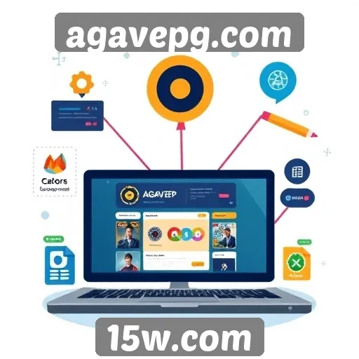 Visão geral das funcionalidades do site agavepg